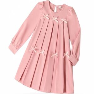Long Sleeved Pink Dress